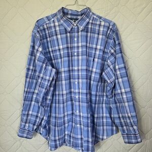 Blue Plaid Men's Shirt